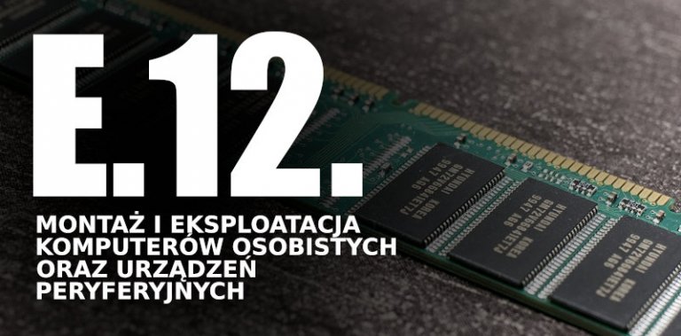 E.12: Instalacja pamięci RAM