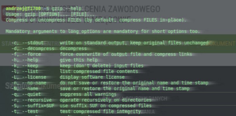 Pierwsze wydanie programu GNU zip
