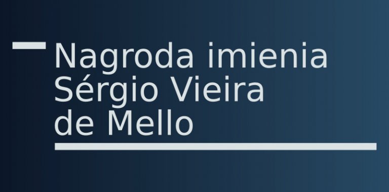 Nagroda imienia Sérgio Vieira de&nbsp;Mello