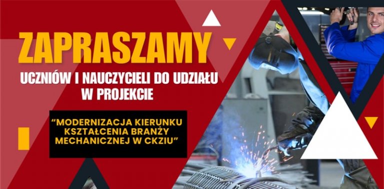 Modernizacja kierunku kształcenia branży mechanicznej w CKZiU