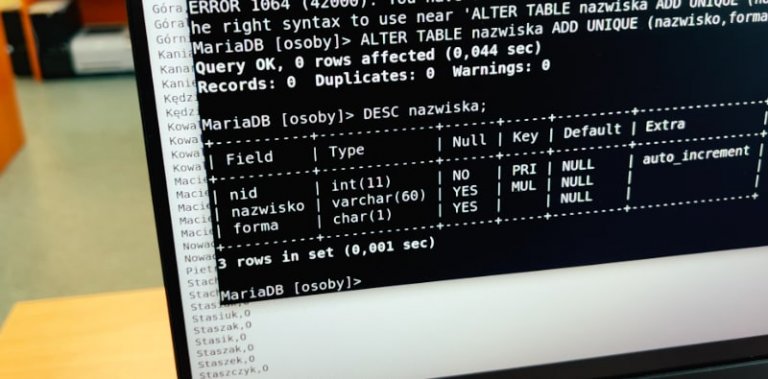 Start wielkiego projektu bazodanowego!
